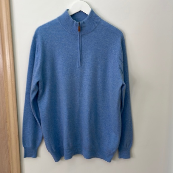 Mens Gurkha Pants Navy Blue Cotton Slim Straight Flat Front Chino